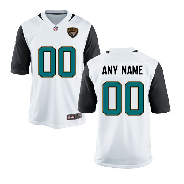 Youth Jacksonville Jaguars Nike Custom White Game NFL Jersey